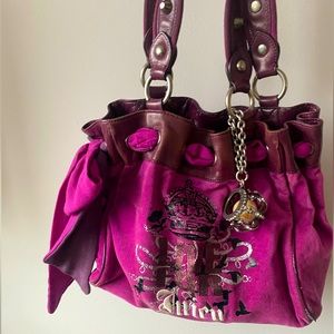 VINTAGE Juicy Couture Purse, cute color. GREAT condition with charms!